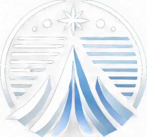 The Zenith emblem: a star over a mountain peak inside a striped circle